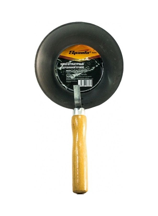Plasters Bucket Scoop With Wooden Handle Dark Grey/Brown 0.7Liters