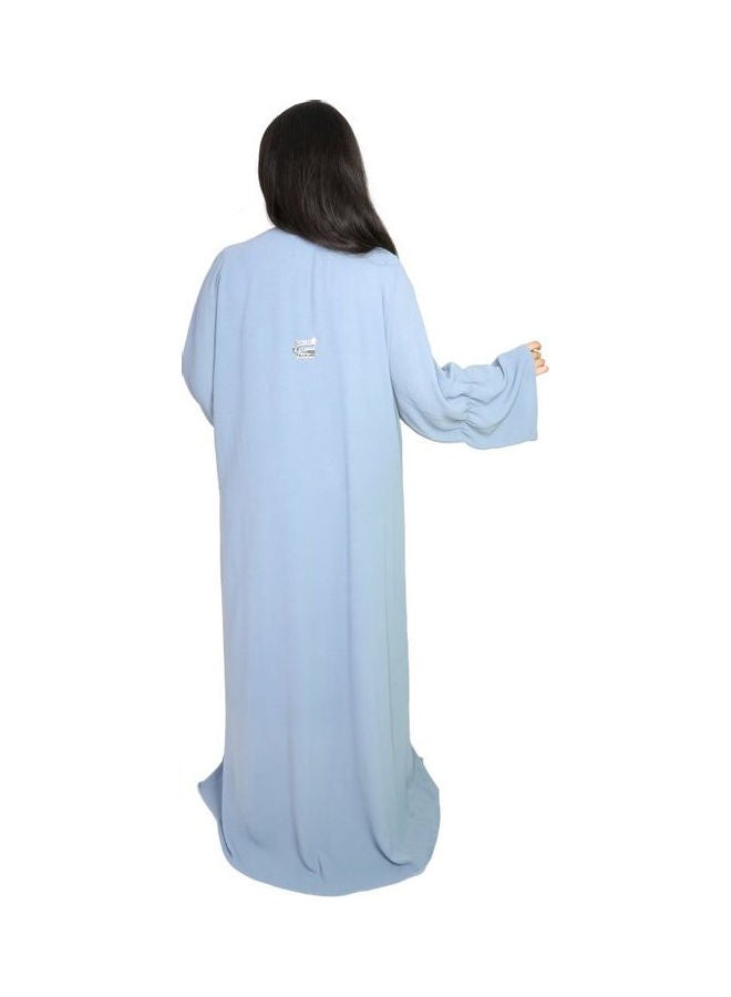 عباية عصرية أنيقة أزرق - Image 2