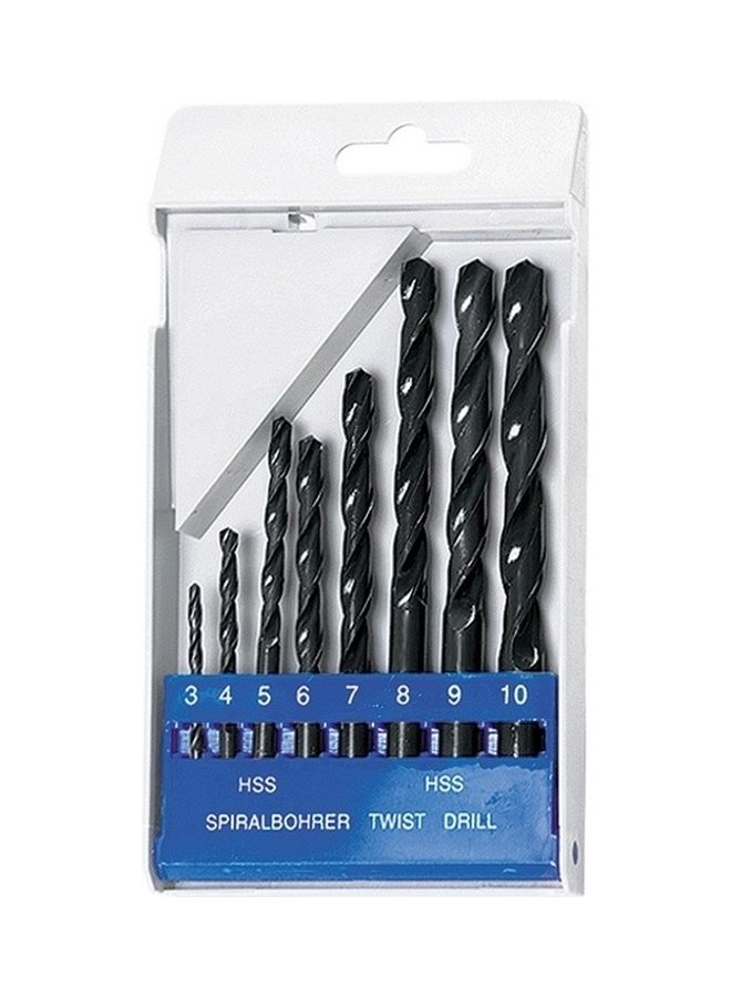 Sparta 8-Piece Metal Drill Set Black/Cleae 