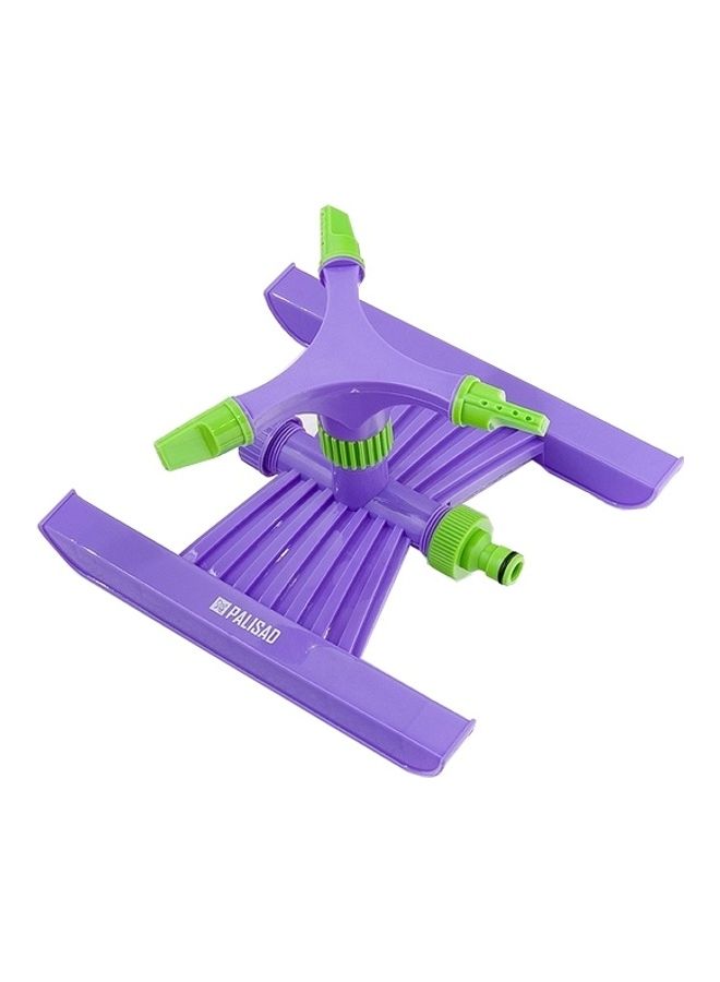 PALISAD Plastic Rotary Irrigator 3 Jets Fitting Purple/Green/White 3/4inch