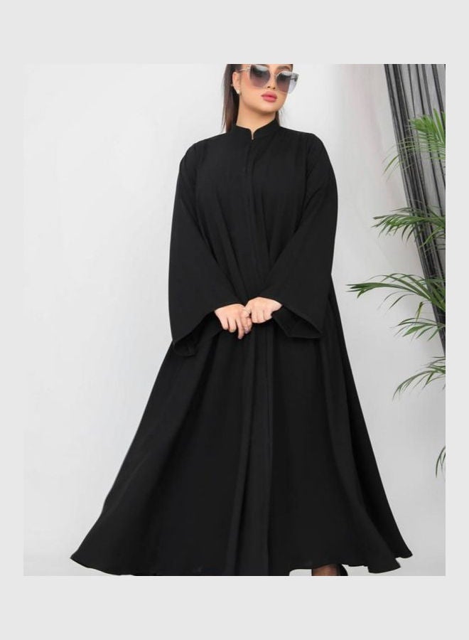 عباية كاجوال مريحة وعصرية أسود - Image 4