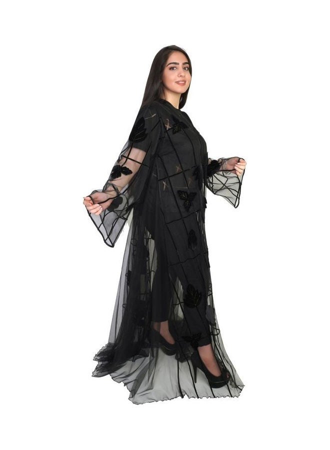 عباية كاجوال مريحة وعصرية أسود - Image 2