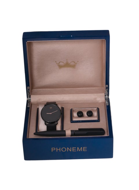 Special Set Of Cufflinks Watch And Pen