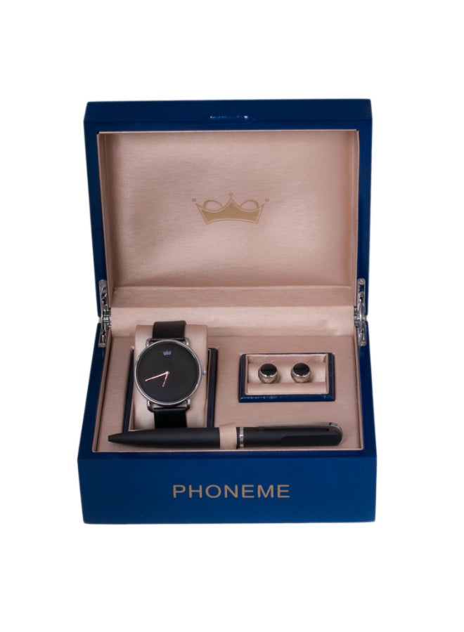 phoneme Special Set Of Cufflinks Watch And Pen  - Image 1