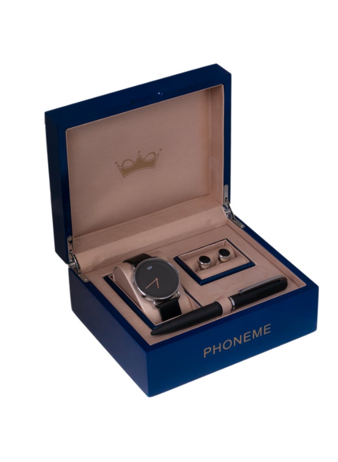 phoneme Special Set Of Cufflinks Watch And Pen  - Image 3