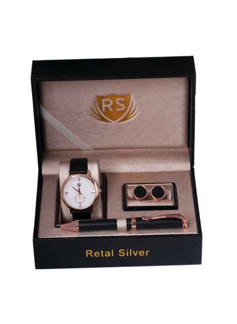 Special Set Of Cufflinks Watch And Pen