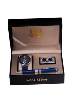 Silver/Blue