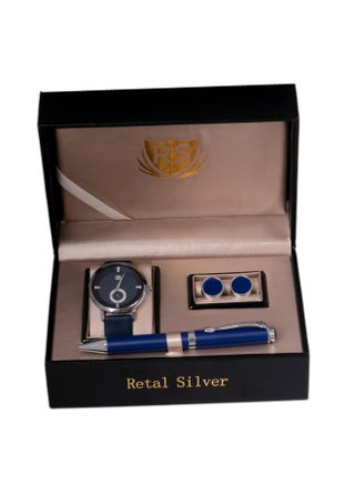 Silver/Blue
