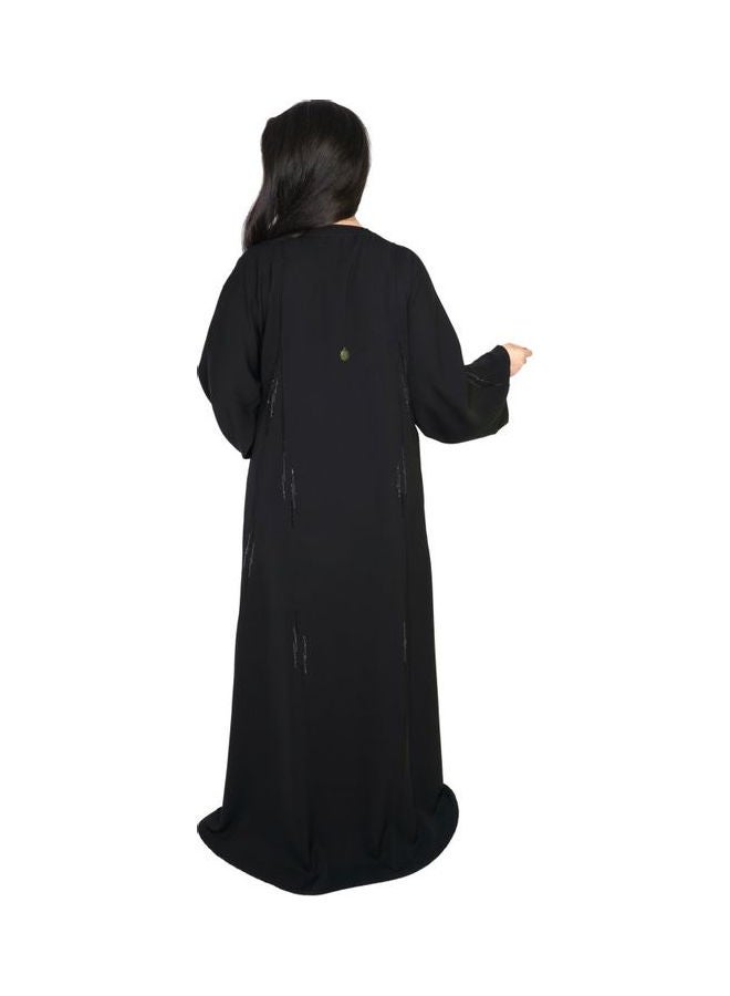 عباية كاجوال مريحة وعصرية أسود - Image 3