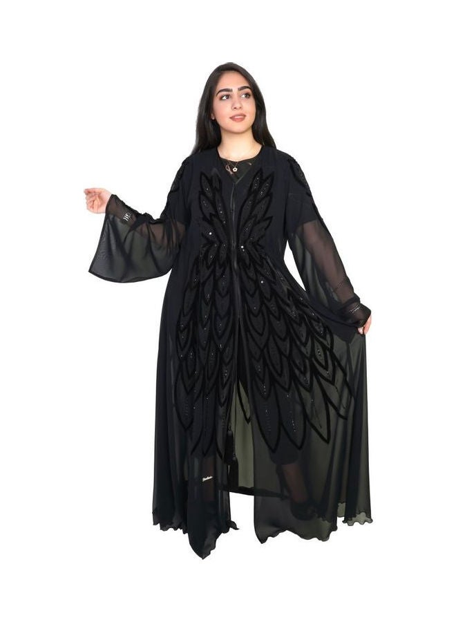 عباية عصرية أنيقة أسود  - Image 1