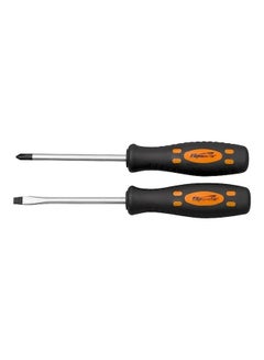Sparta 2-Piece Screwdriver Set Orange/Silver/Black 262x88x33mm 