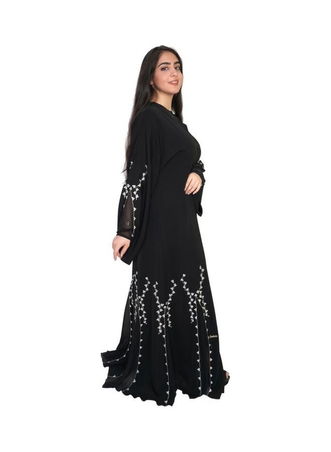 Modern Stylish Abaya Black - Image 3