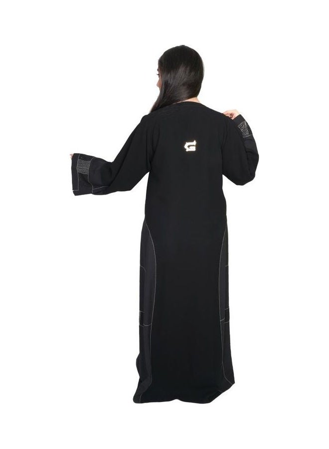 عباية كاجوال مريحة وعصرية أسود - Image 3
