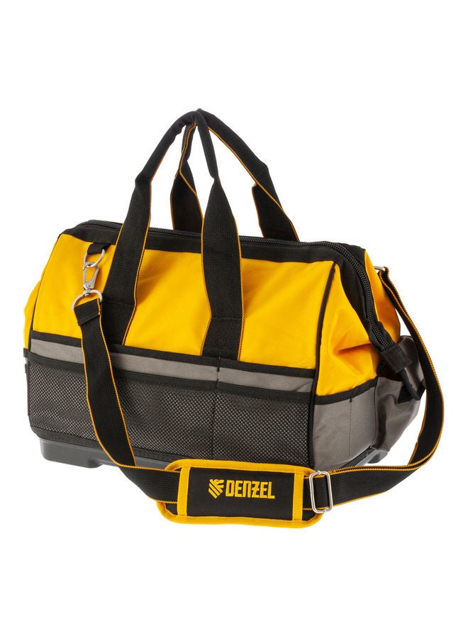 Tool Bag With Sturdy Bottom Plate And 21 Pockets Multicolour 16×9×12-3/8inch