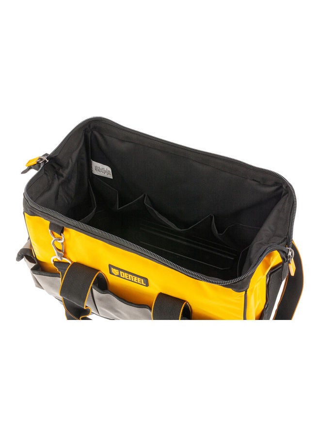 Tool Bag With Sturdy Bottom Plate And 21 Pockets Multicolour 16×9×12-3/8inch