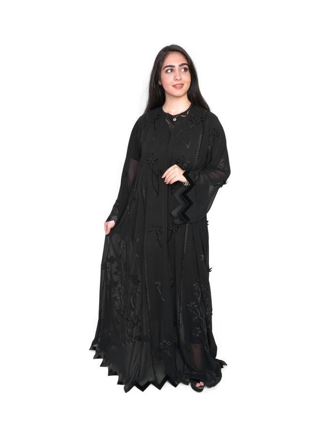 عباية كاجوال مريحة وعصرية أسود - Image 1