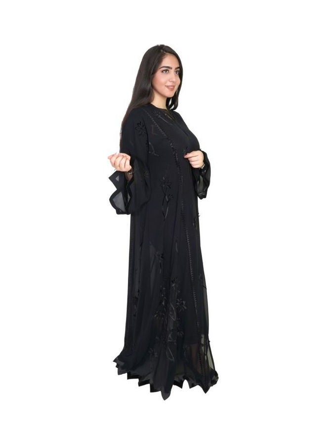عباية كاجوال مريحة وعصرية أسود - Image 2