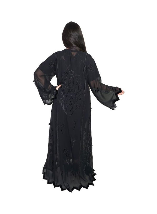 عباية كاجوال مريحة وعصرية أسود - Image 3