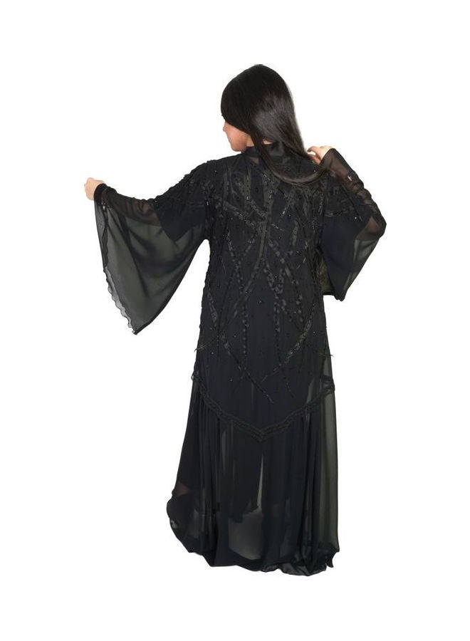 عباية عصرية أنيقة أسود  - Image 2