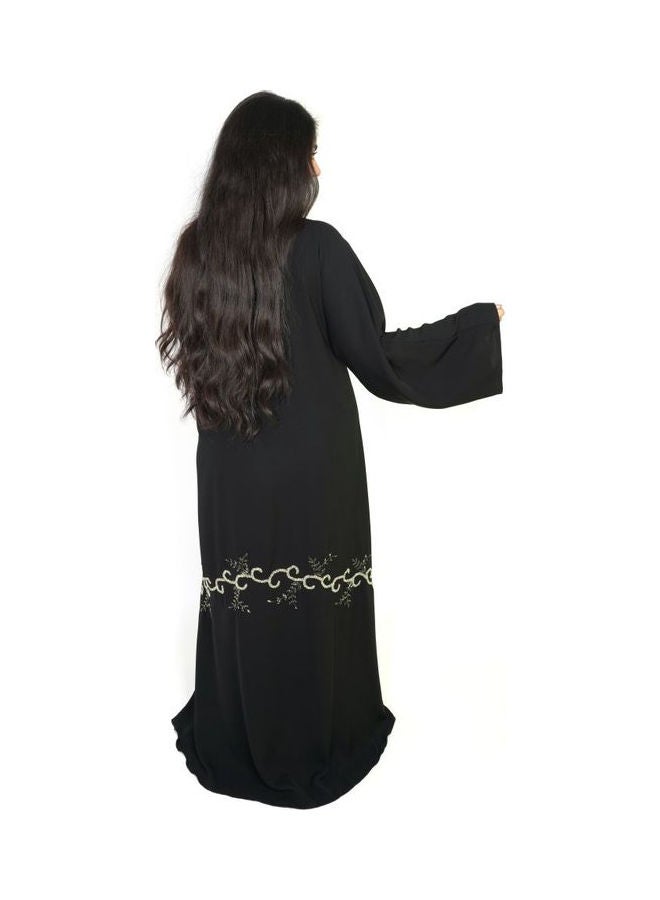 Modern Stylish Abaya Black - Image 2