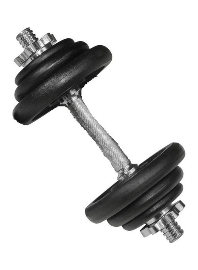 Body Builder Cast Iron Barbell And Dumbell Set 10kg - Image 2