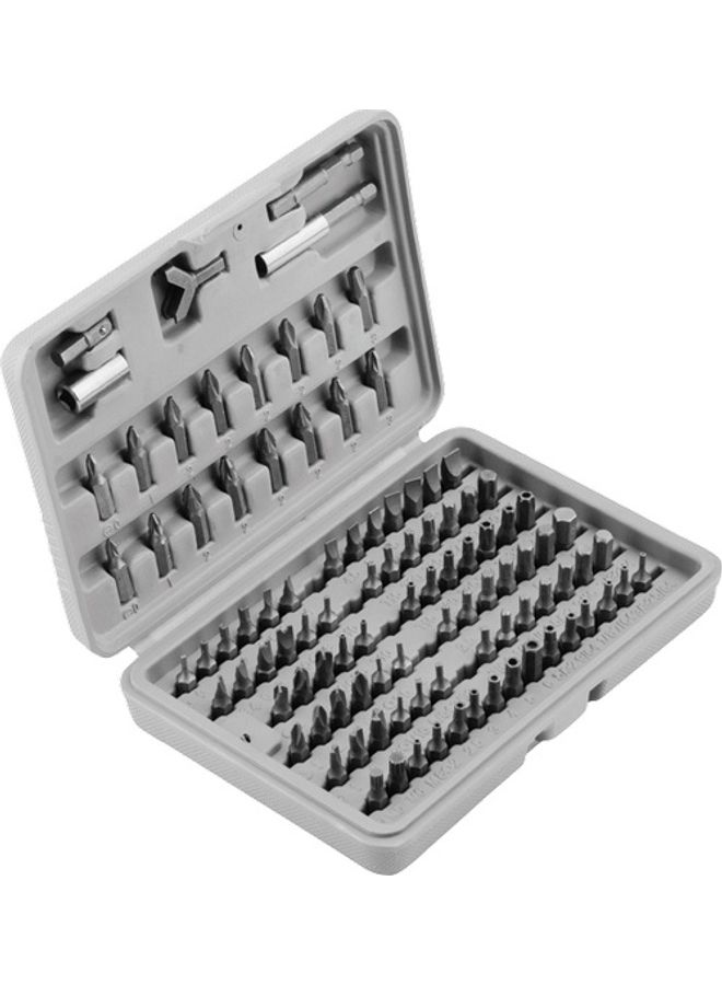 Sparta 100-Piece Bit Adapters Set Grey 1/16inch 