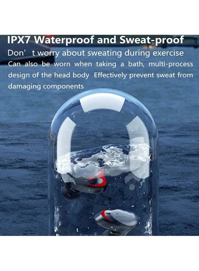 بيوينتي سماعة رأس لاسلكية تعمل بتقنية البلوتوث أزرق/أحمر/أسود - Image 4