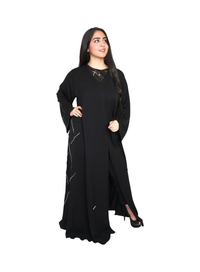 عباية كاجوال مريحة وعصرية أسود - Image 1