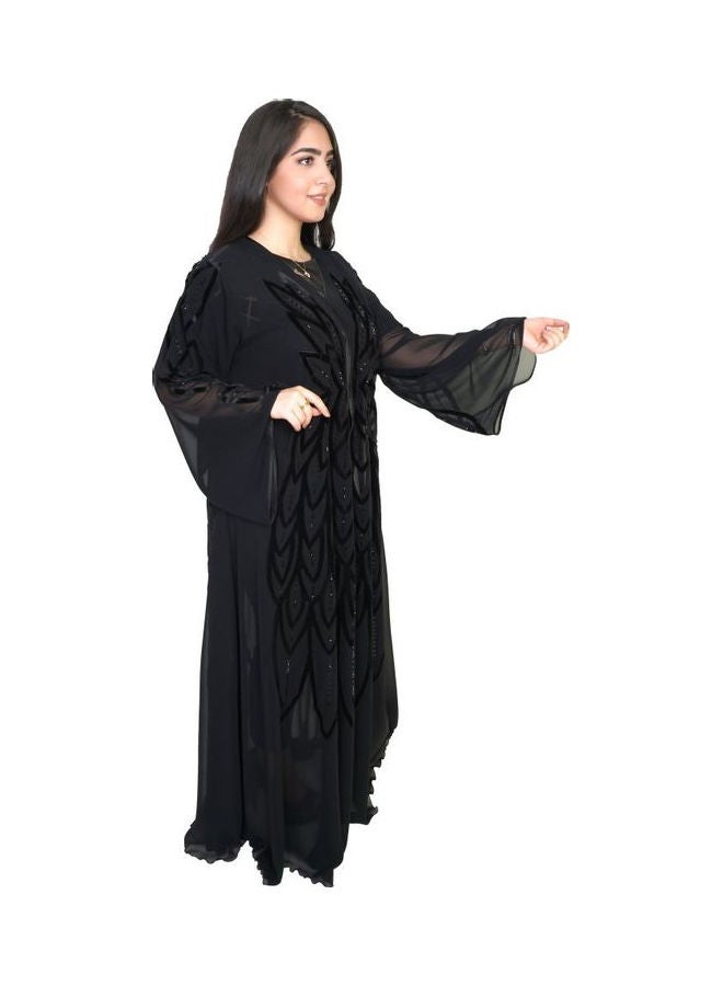 عباية عصرية أنيقة أسود  - Image 3