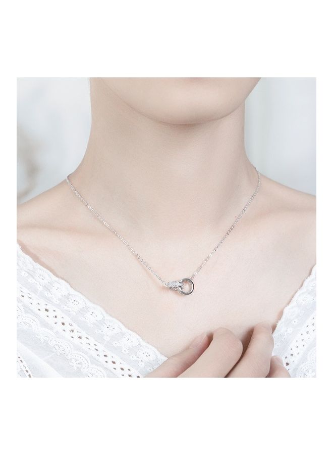 Shams Double Circle Necklace - Image 2