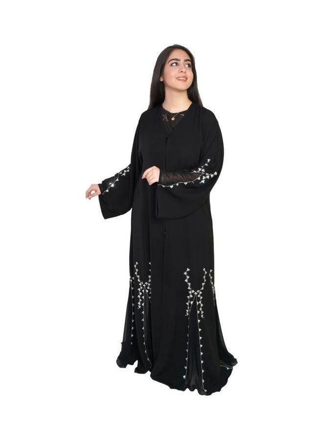 Stylish Comfortable Casual Abaya Black - Image 1