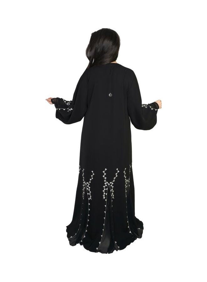 Stylish Comfortable Casual Abaya Black - Image 3