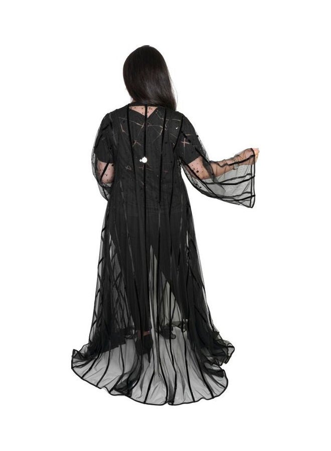 عباية كاجوال مريحة وعصرية أسود - Image 3