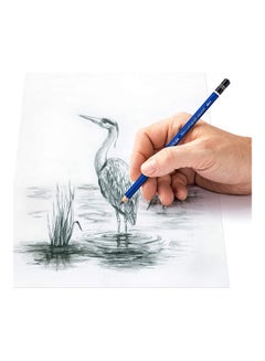 STAEDTLER 3-Piece Mars Lumograph Graphite Pencils With Brush Set Multicolour  - Image 2