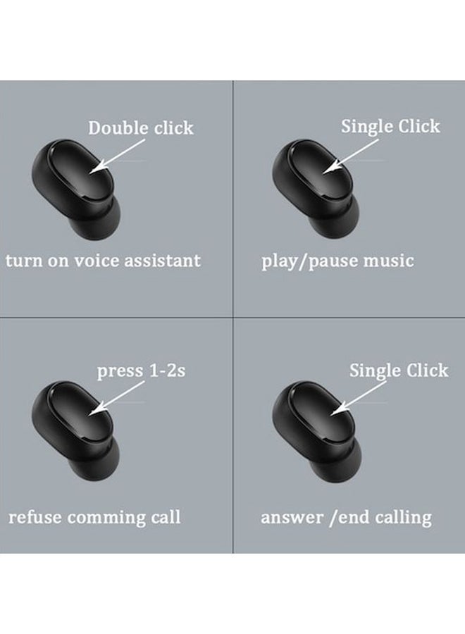Xiaomi - Airdots Bluetooth Wireless In-Ear Earbuds With Charge Box Black - Image 1