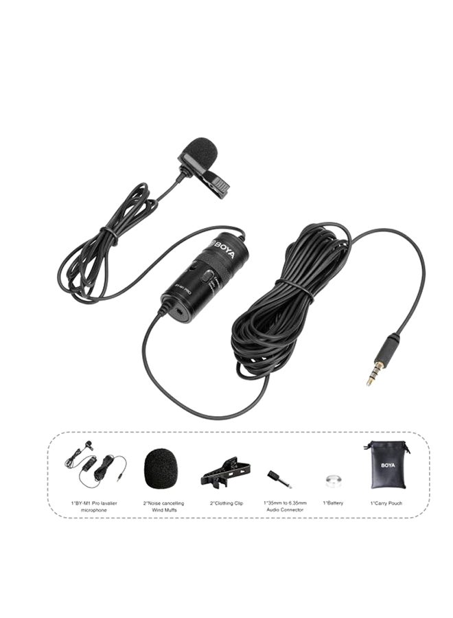 Omni Directional Lavalier Mic With Heaphone Socket M1 Pro BY-M1 PRO Black - v1618809196/N41397915A_5