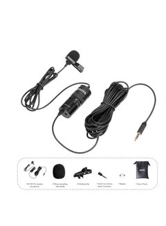 بويا ميكروفون لافاليير متعدد الإتجاهات M1 برو مزود بمقبس لسماعة الرأس BY-M1 PRO أسود  - Image 5