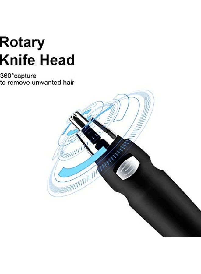 ماكينة حلاقة لشعر الأذن والأنف أسود/فضي - Image 2