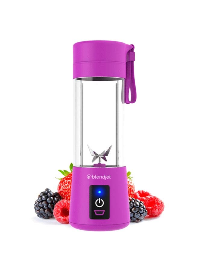 خلاط كهربائي مع كأس عصّارة محمول 380.0 ml 3.7 W HM-03 أرجواني/ شفاف - Image 1