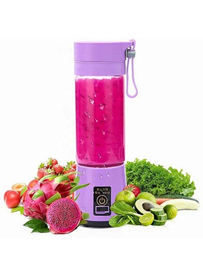 خلاط كهربائي مع كأس عصّارة محمول 380.0 ml 3.7 W HM-03 أرجواني/ شفاف - Image 3