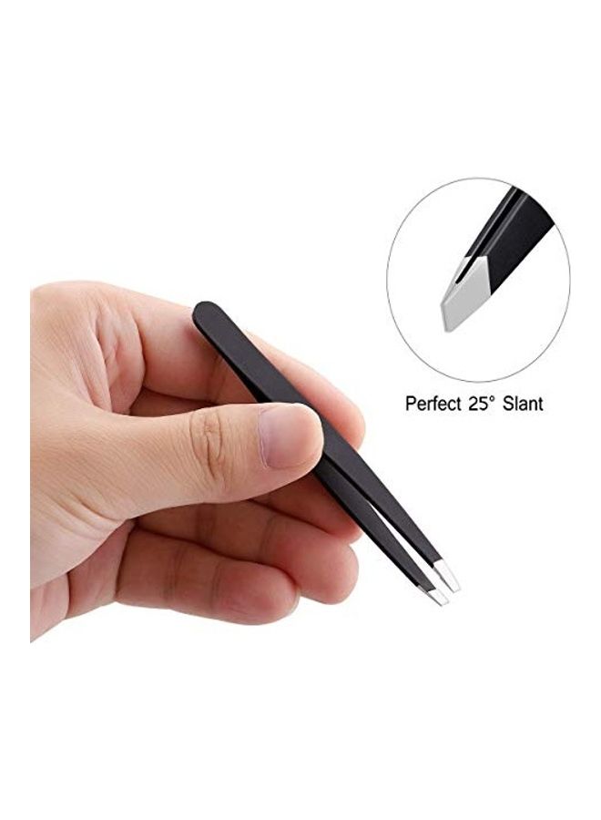 Generic 2-Piece Stainless Steel Tweezer Set Black  - Image 3