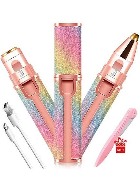 2-In-1 Eyebrow Epilator Multicolour