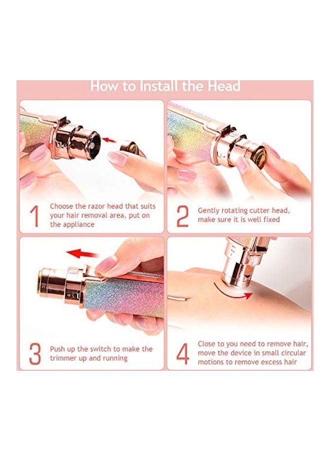 Generic - 2-In-1 Eyebrow Epilator Multicolour - Image 1