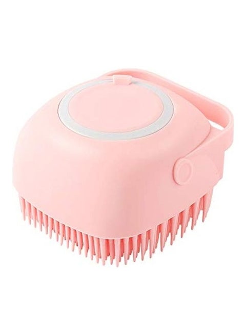 Silicone Bath Brush Pink 84x60x84mm