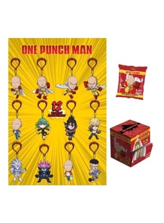 12-Piece One Punch Man Symbol Hanging Keychain Set - One at Random Multicolour - v1618820840/N46564730A_1