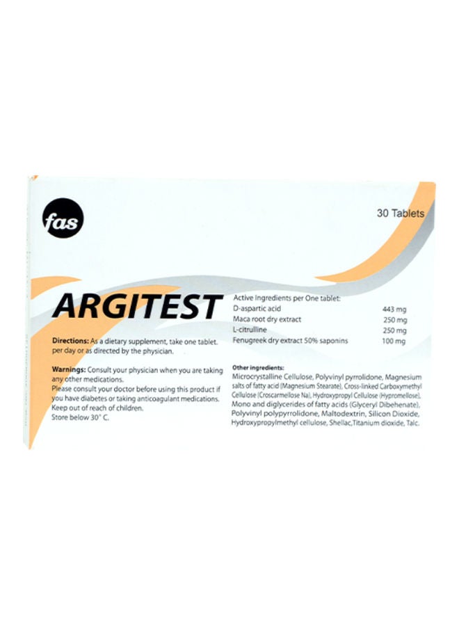 fas - Argitest Maca Root - 30 Tablets - Image 1