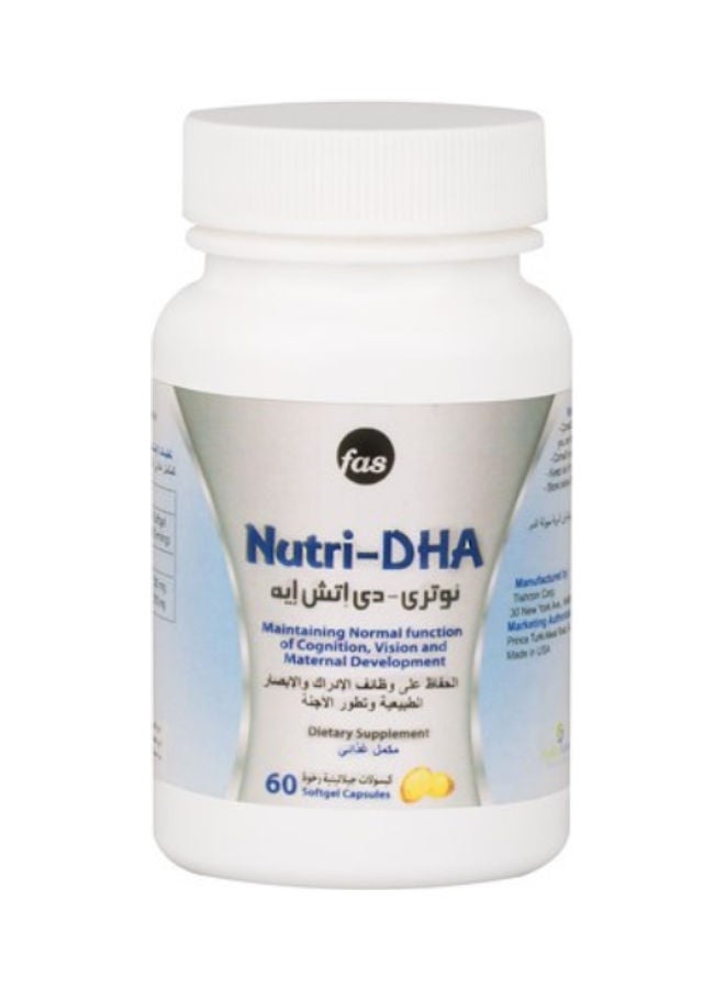 fas - Nutri-DHA Capsules - 60 Softgel - Image 1