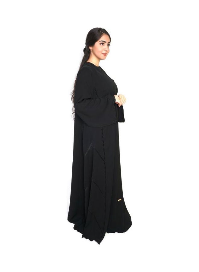 عباية كاجوال مريحة وعصرية أسود - Image 3