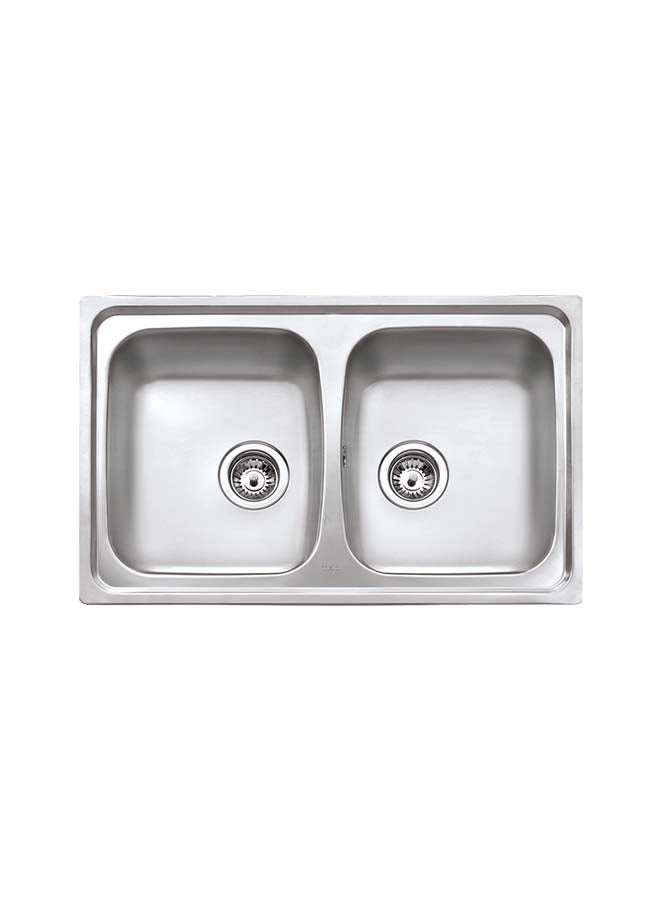 TEKA Starbright 80 E-Xn 2B Inset Reversible 2 Bowls  Sink With Matt Finish Stainless Steel 860x500x180mmmm - Image 2