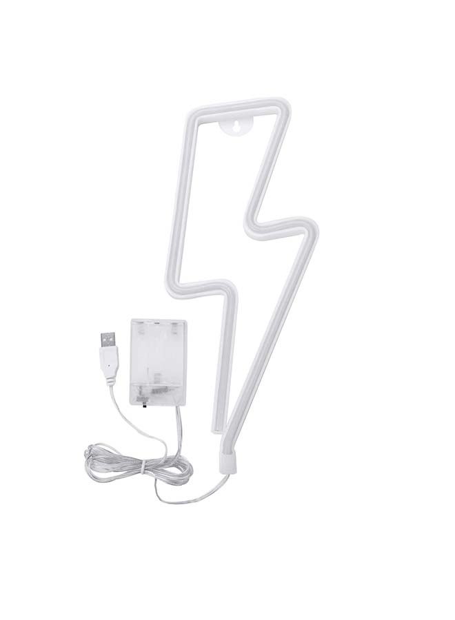 فاشون هوم ديكور حائط على شكل لافتة مضيئة بإضاءة LED أصفر 34x13x2سم  - Image 2